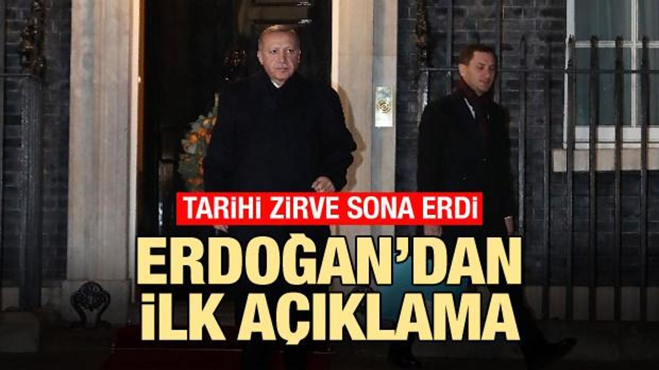 Londra'da 4'lü Suriye zirvesi sona erdi! Erdoğan'dan açıklama!