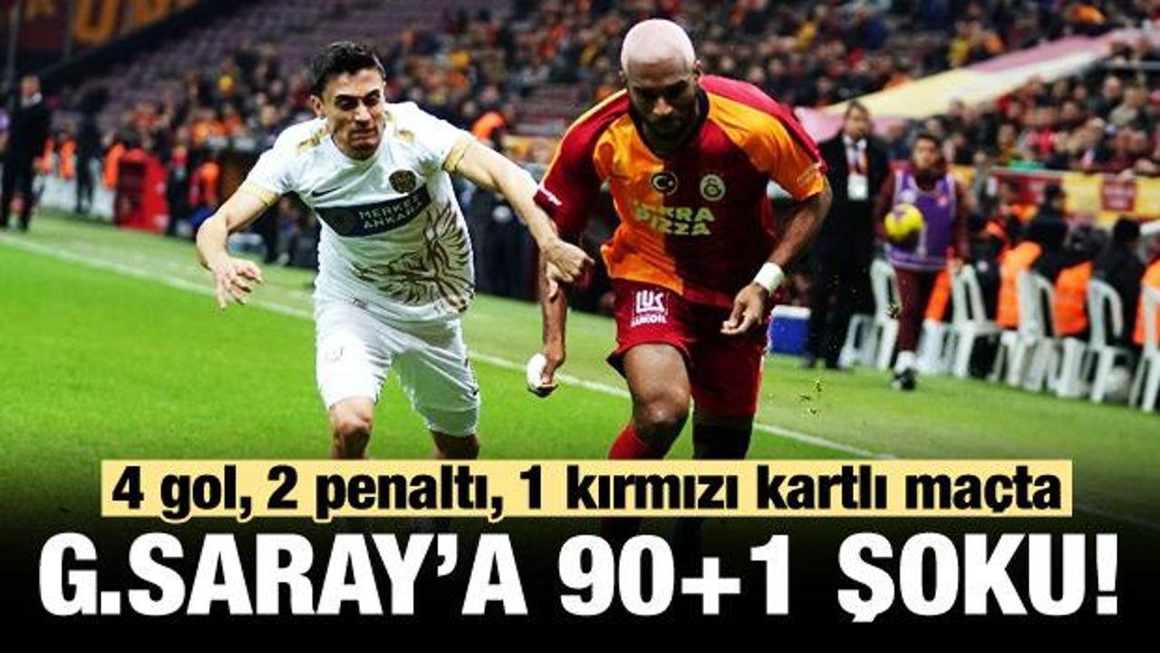 Galatasaray 90+1'de buz kesti!