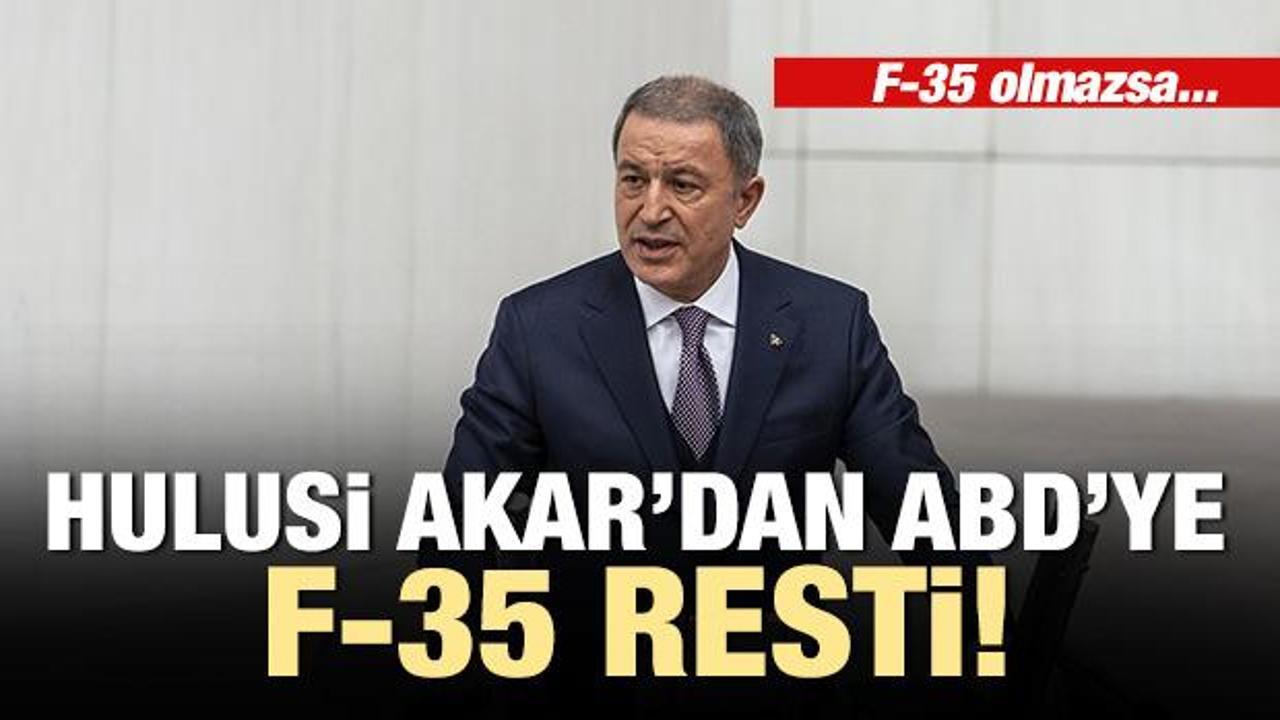 Son dakika! Hulusi Akar: F-35 olmazsa başka arayışlarda olacağız