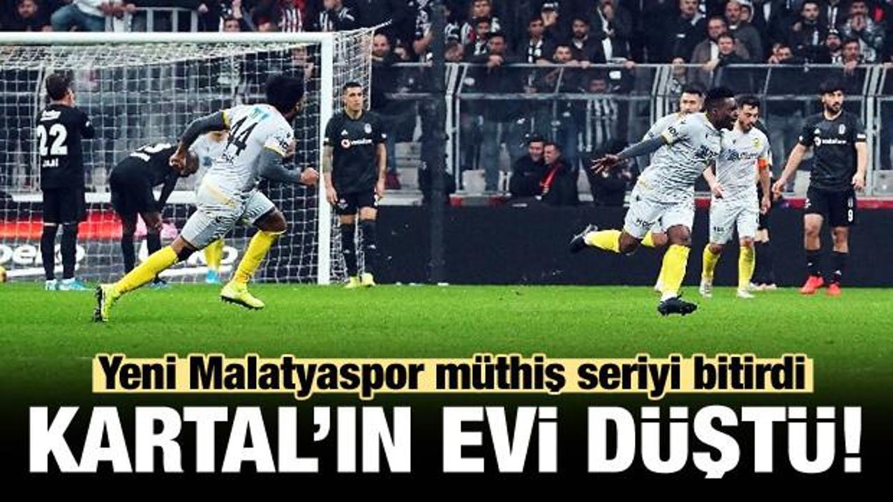 Yeni Malatyaspor Beşiktaş'ı yıktı! Müthiş seri bitti...