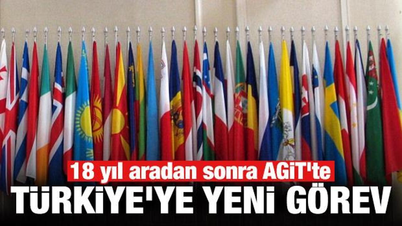 18 yıl aradan sonra AGİT'te Türkiye’ye yeni görev