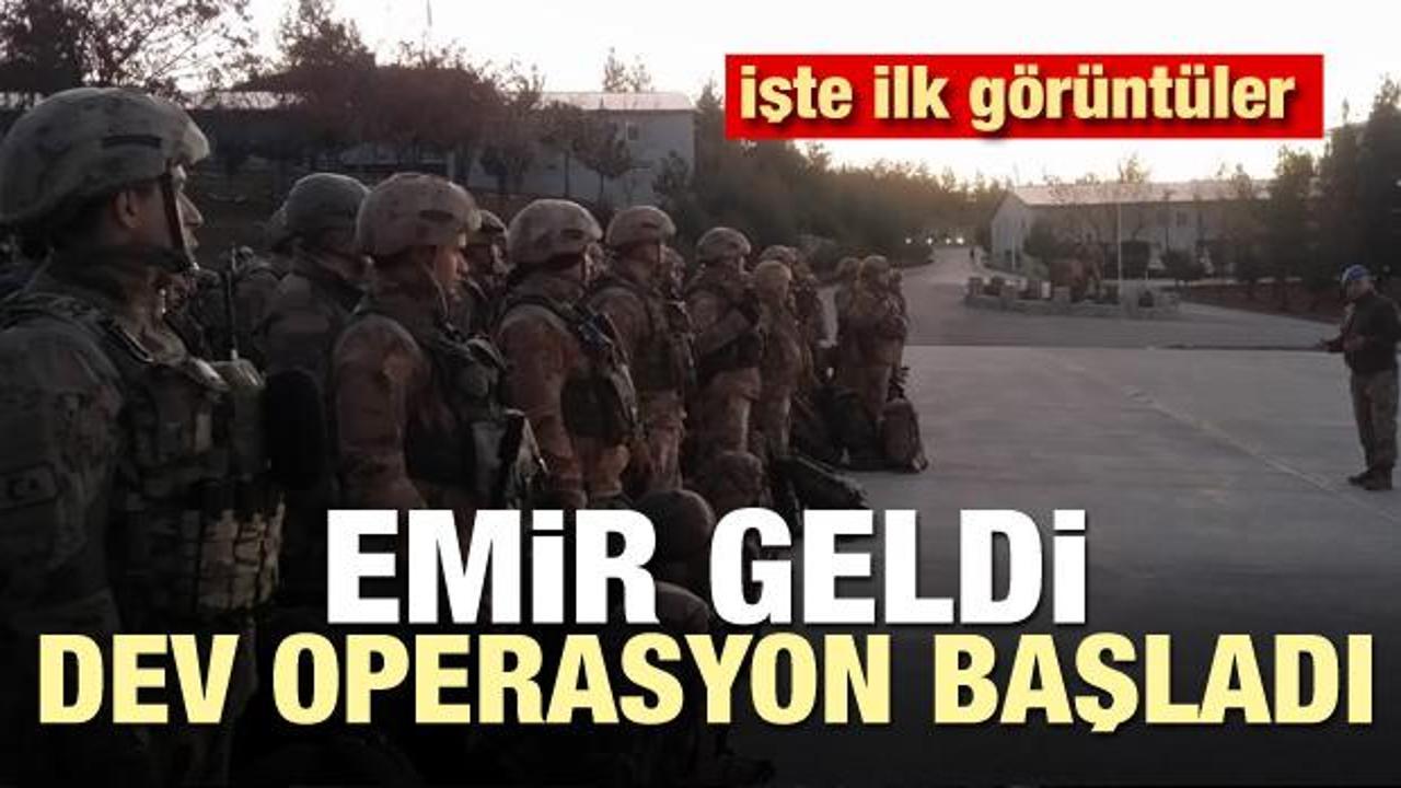 Emir geldi! Dev operasyon başladı! İşte ilk g&ouml;r&uuml;nt&uuml;ler