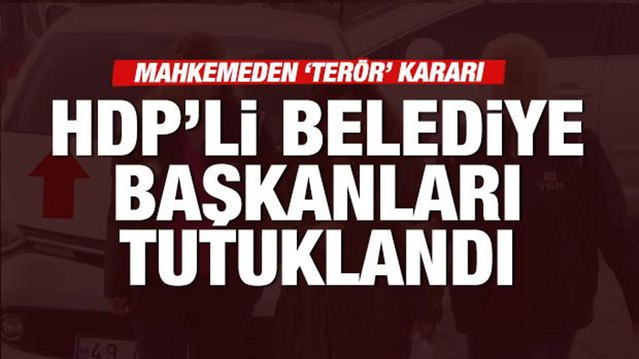 HDP'li belediye başkanları tutuklandı
