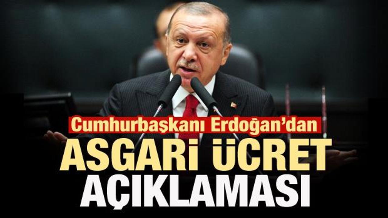 Son dakika: Erdoğan'dan asgari ücret açıklaması