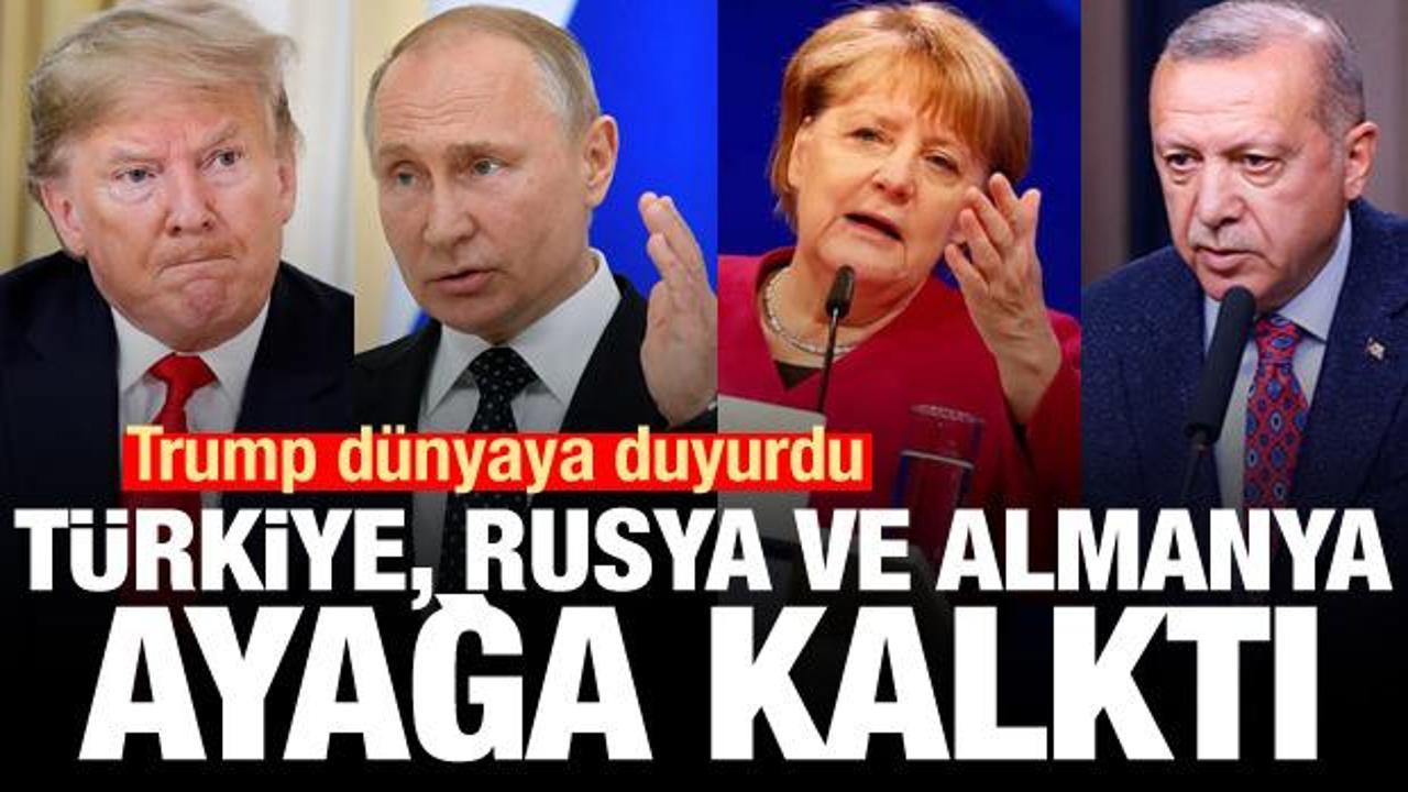 Trump'tan Türkiye'ye yaptırım kararı! Rusya ve Almanya'dan peş peşe açıklamalar
