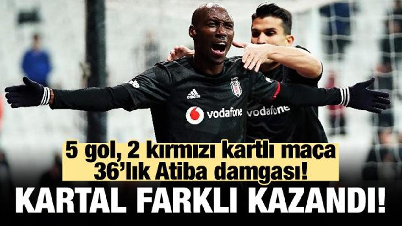 Atiba yıldızlaştı, Beşiktaş farklı kazandı!