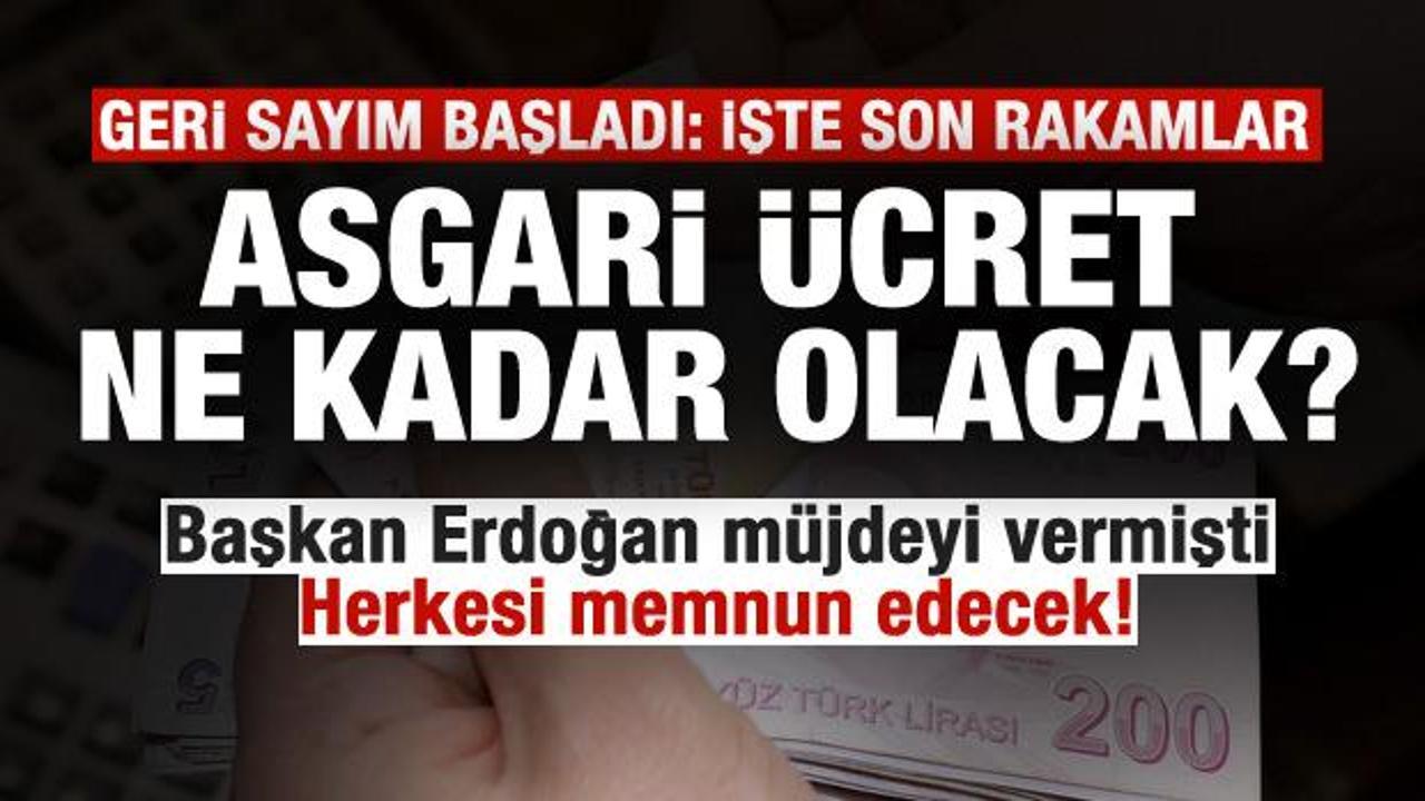 Başkan Erdoğan müjdeyi vermişti! Asgari ücret ne kadar olacak?