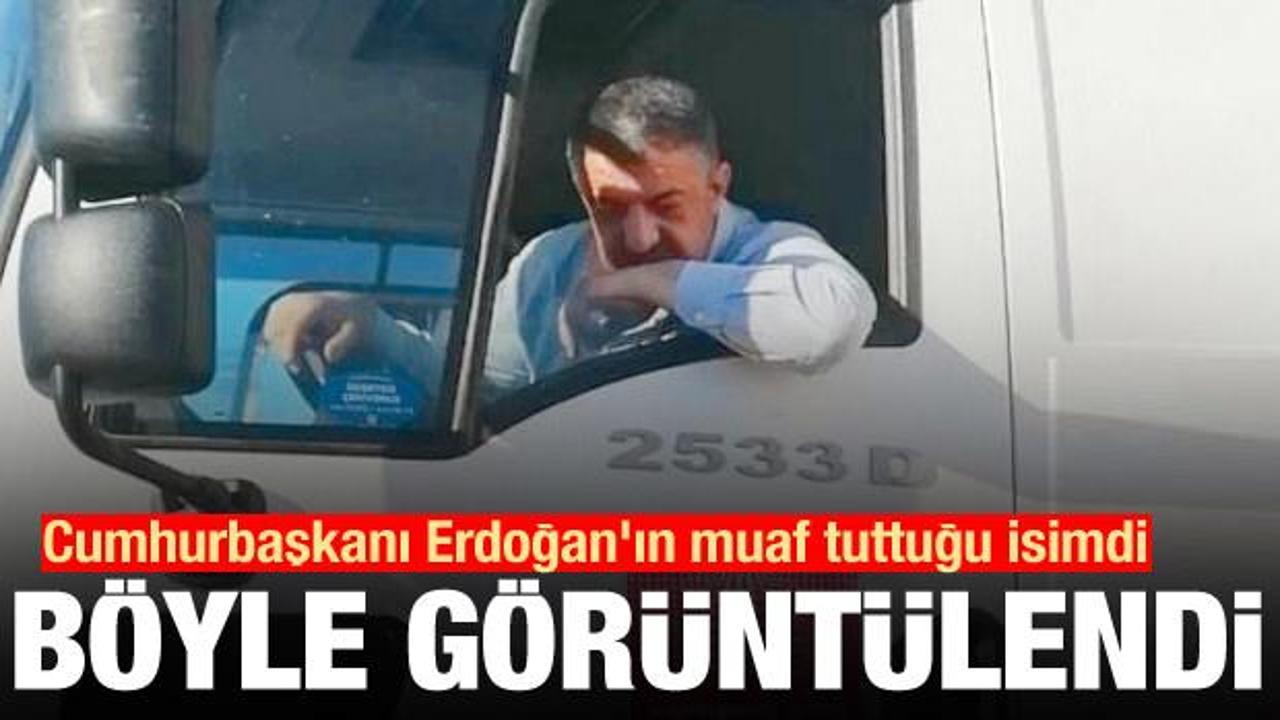 Cumhurbaşkanı Erdoğan'ın muaf tuttuğu isimdi! Böyle görüntülendi