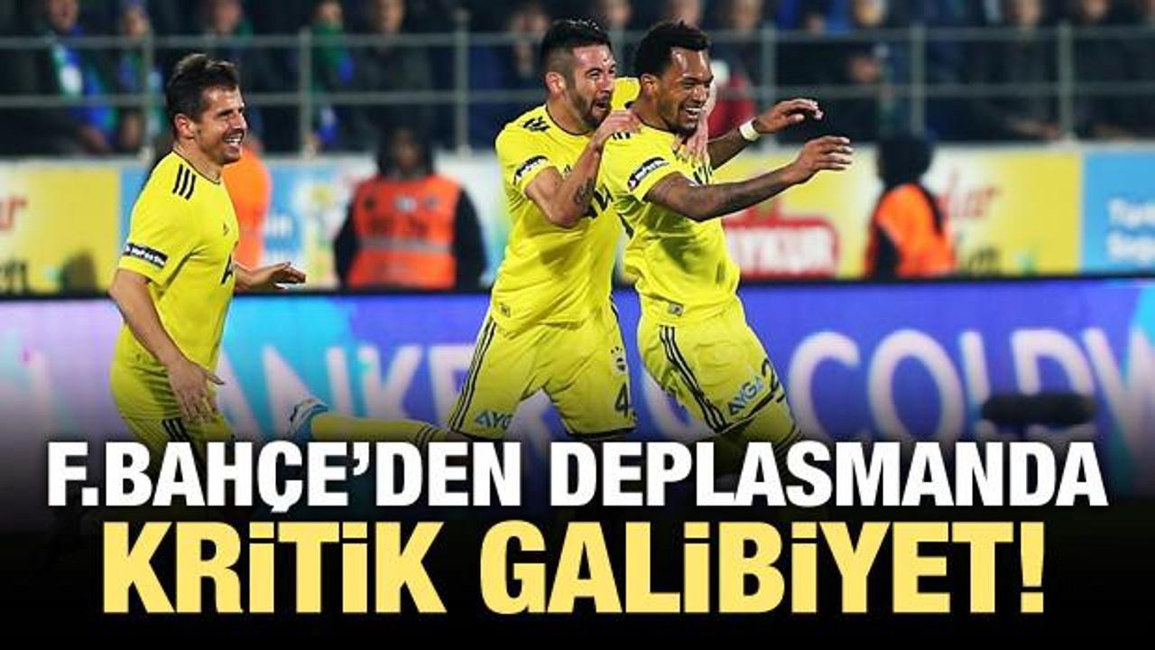 Fenerbahçe'den deplasmanda kritik galibiyet!