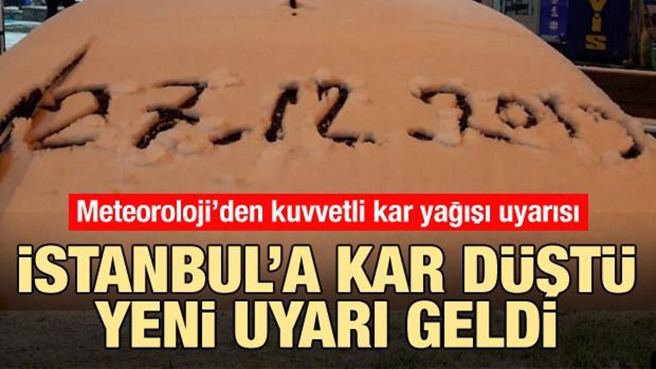 İstanbul’da kar yağışı başladı, Meteoroloji’den son dakika uyarı geldi!