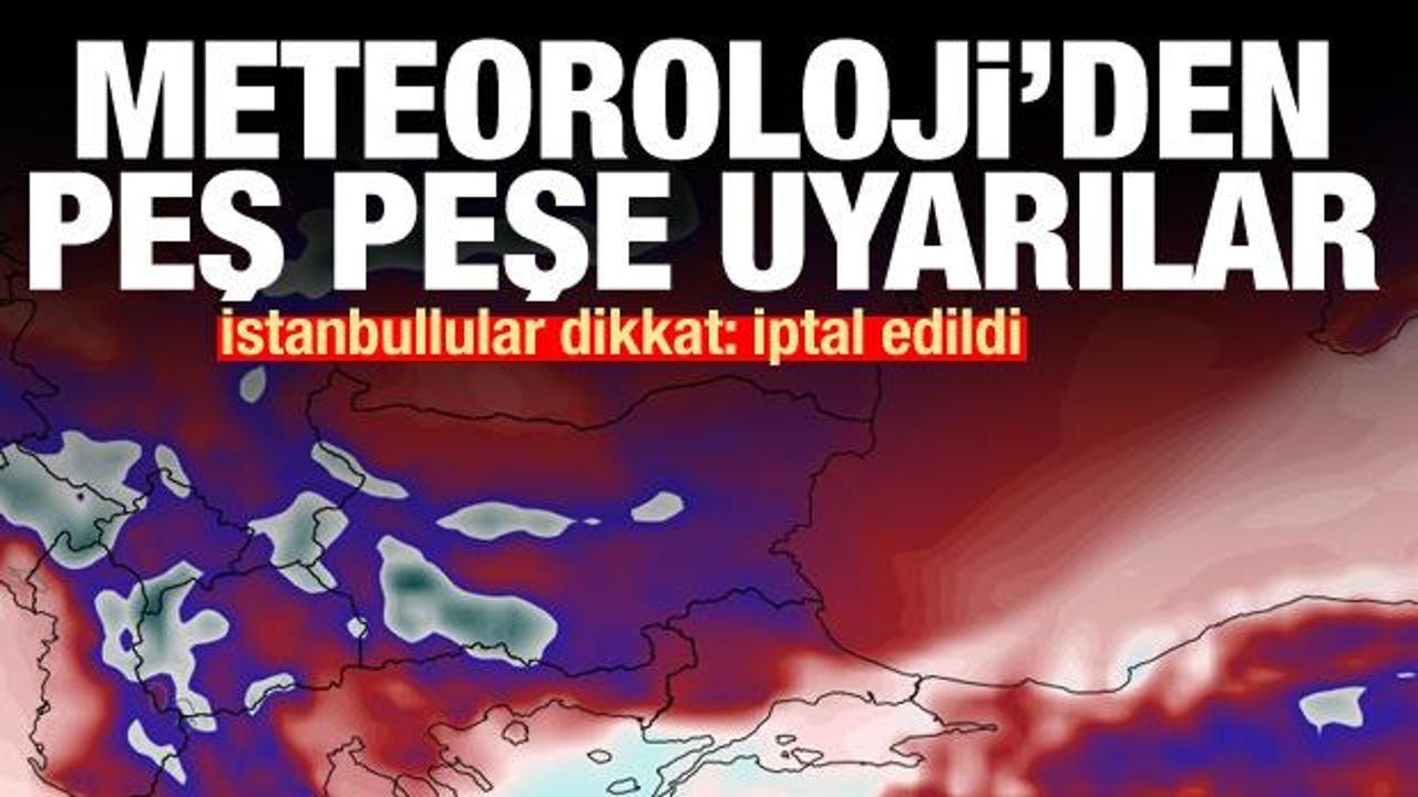 Meteoroloji'den uyarı üstüne uyarı: Kar geliyor