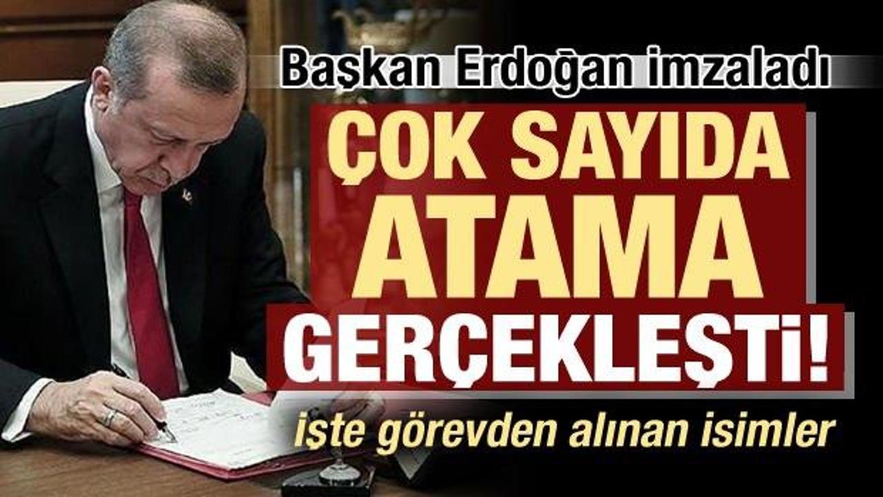 Başkan Erdoğan'dan kritik atamalar!