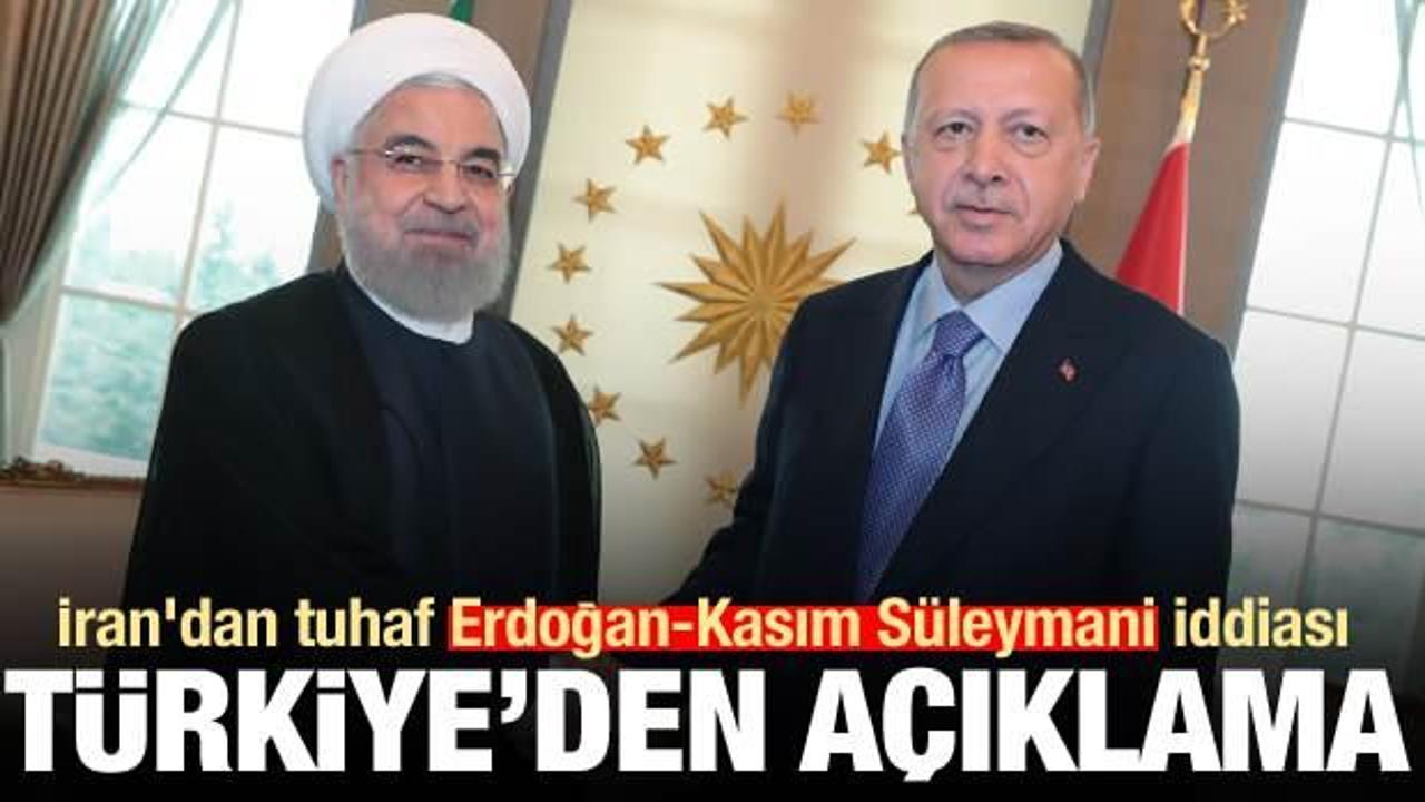 İran'dan tuhaf Erdoğan-Kasım Süleymani iddiası! Türkiye'den açıklama