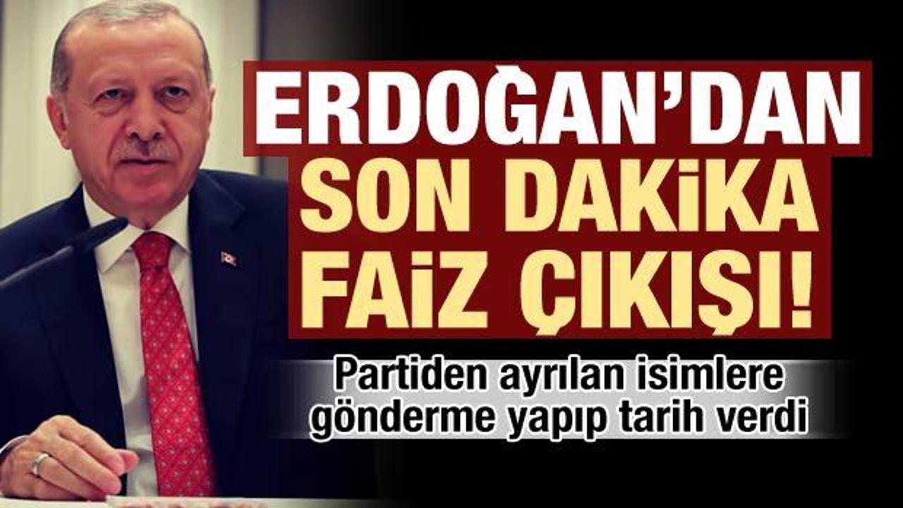 Erdoğan'dan faiz açıklaması! Tarih verip duyurdu