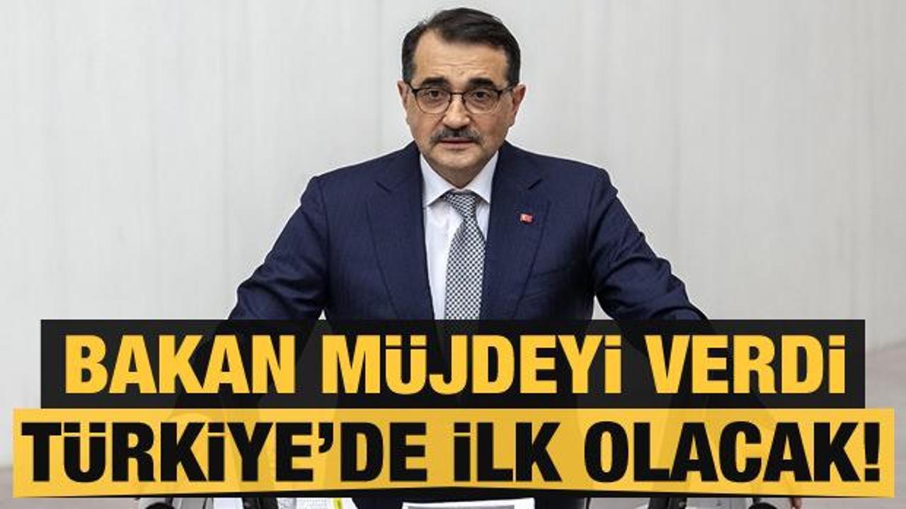 Bakan Dönmez müjdeyi verdi! Türkiye'de ilk olacak...