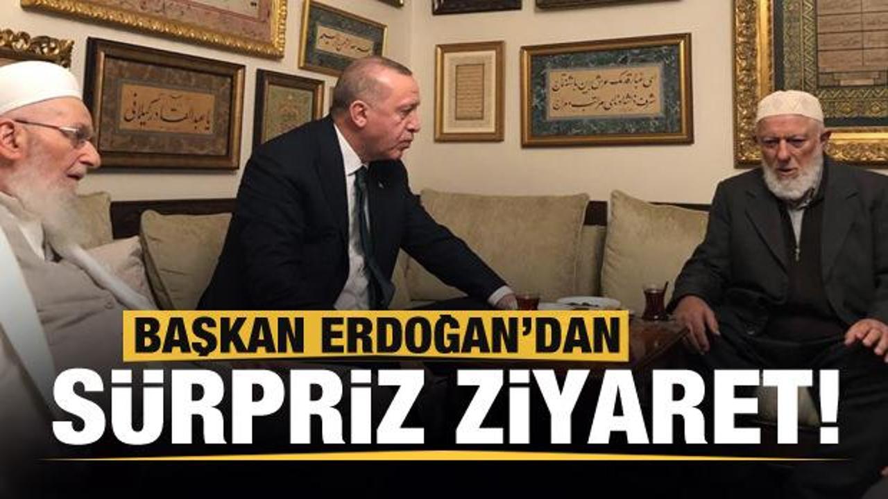 Erdoğan'dan Emin Saraç Hoca ve Hasan Kılıç Hoca'ya ziyaret