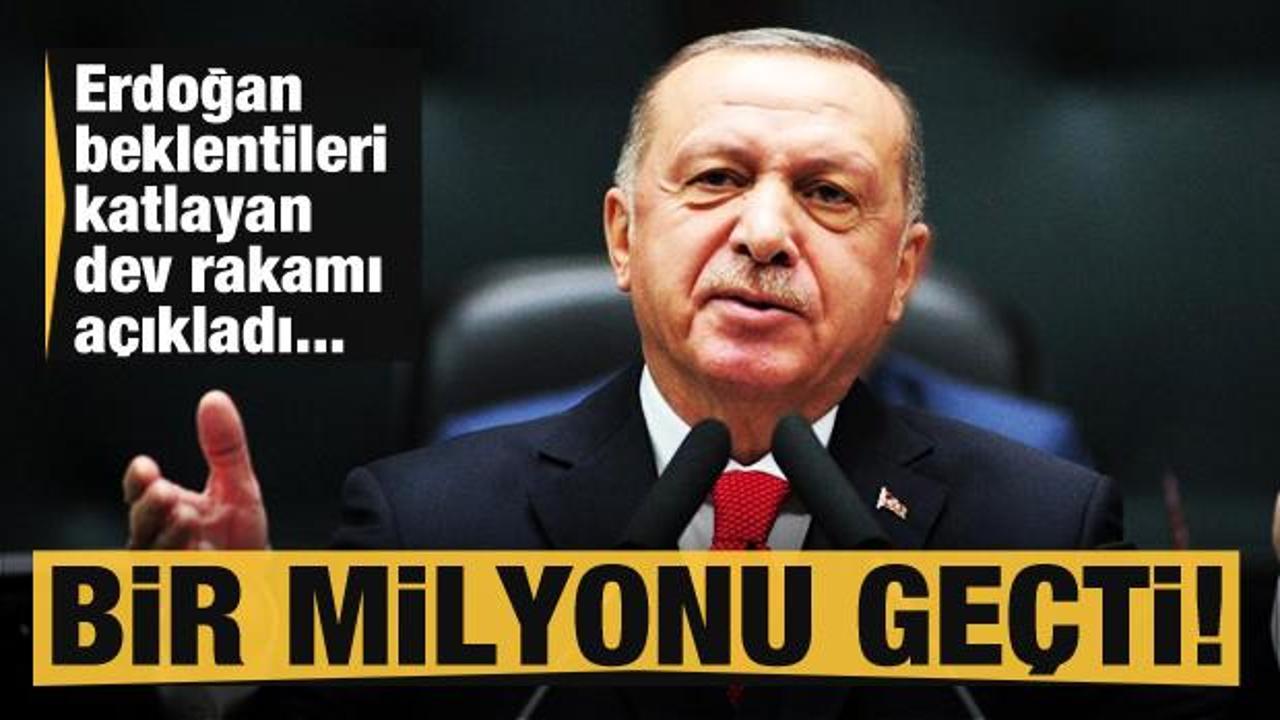 Erdoğan'dan son dakika açıklaması: Başvurular 1 milyonu geçti!