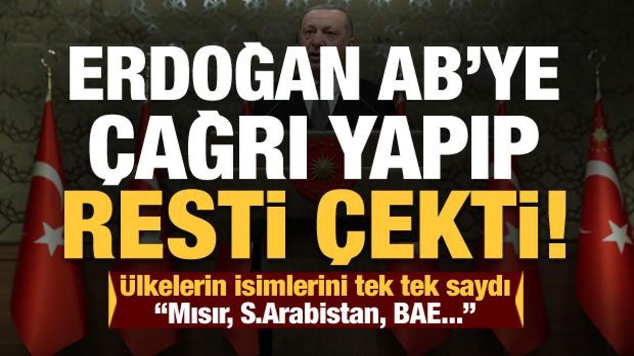 Erdoğan'dan Libya açıklaması! AB'ye çağrı yapıp resti çekti...