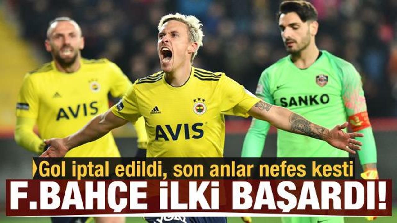 Fenerbahçe Gaziantep'te hata yapmadı!