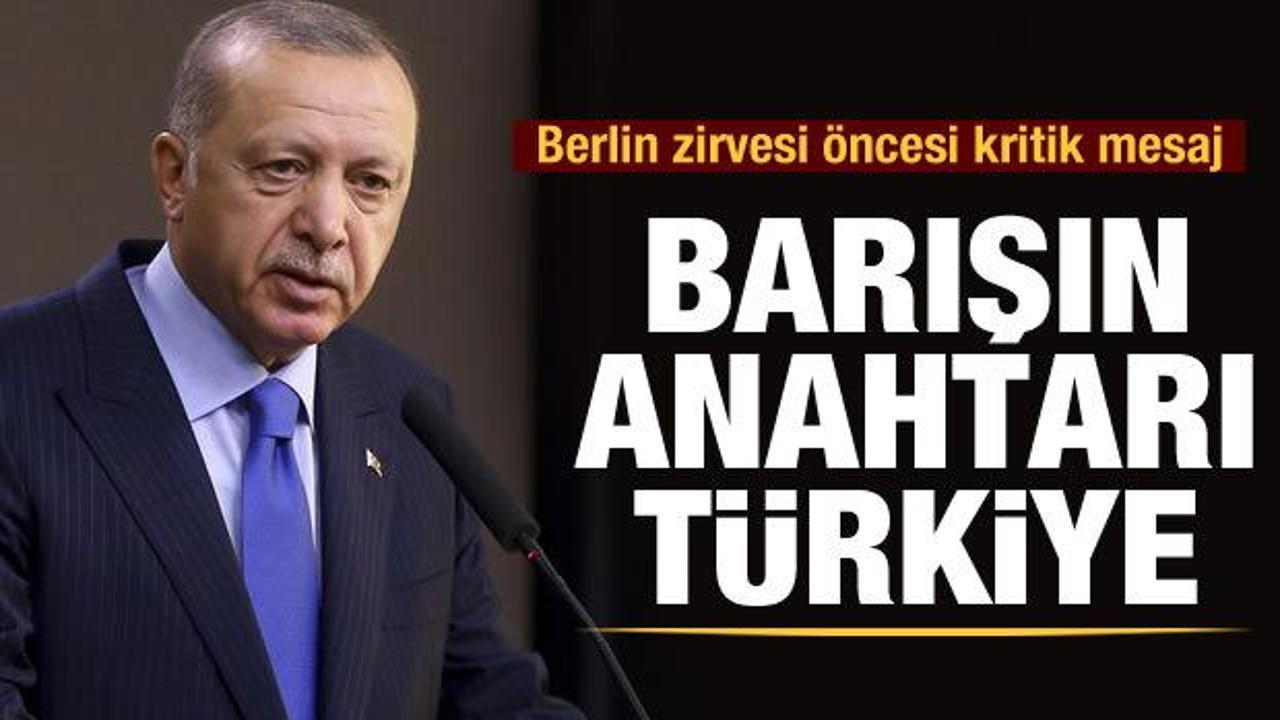 Son dakika! Cumhurbaşkanı Erdoğan: Libya'da barışın anahtarı Türkiye'dir