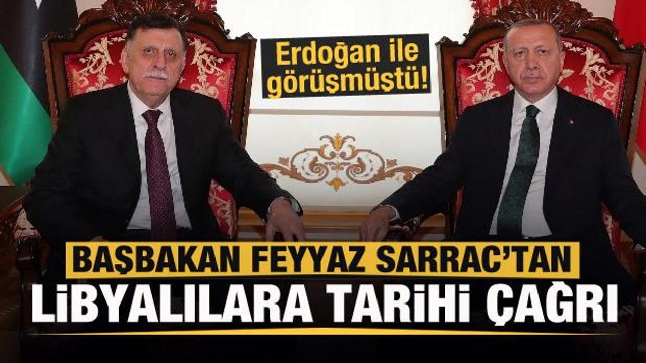 Son dakika haberi: Erdoğan'la görüşen Sarrac'tan Libyalılara tarihi çağrı!