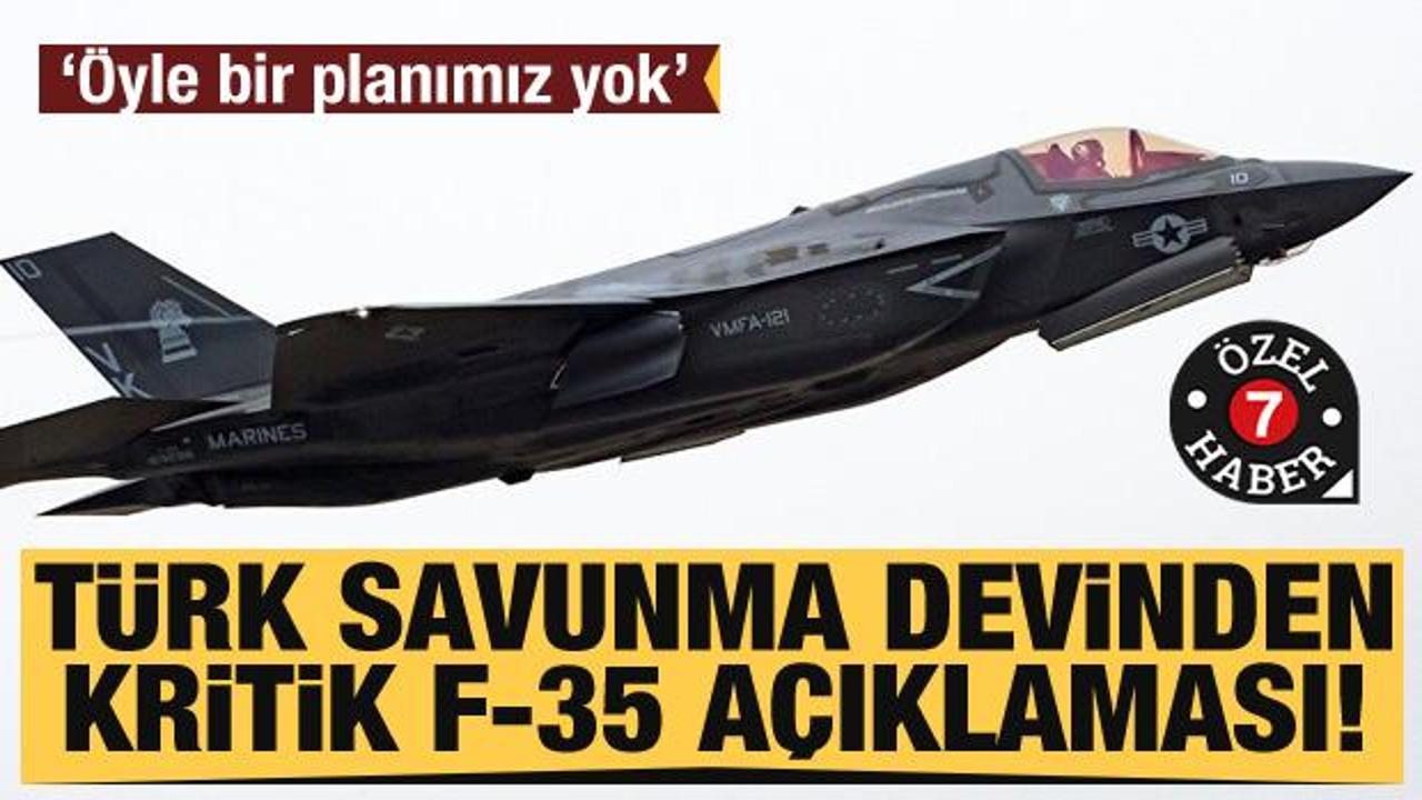 Türk savunma devi Kale Havacılık'tan kritik F-35 açıklaması! Öyle bir planımız yok