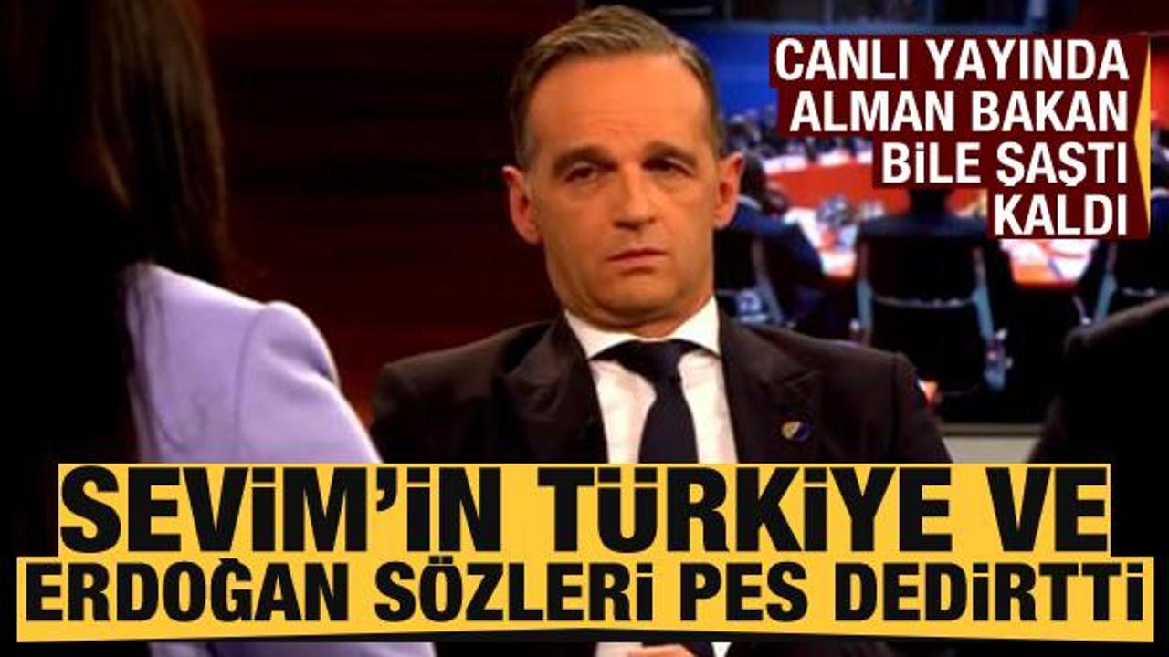 Alman Bakan bile şaştı kaldı! Sevim'in Türkiye ve Erdoğan sözleri pes dedirtti