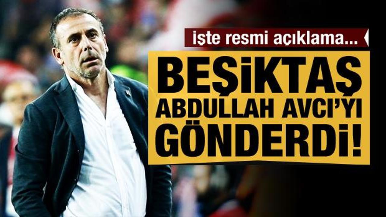 Beşiktaş'ta Abdullah Avcı ile yollar ayrıldı