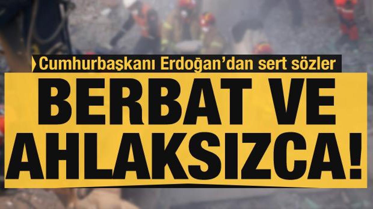 Cumhurbaşkanı Erdoğan'dan Elazığ depremiyle ilgili son dakika açıklama
