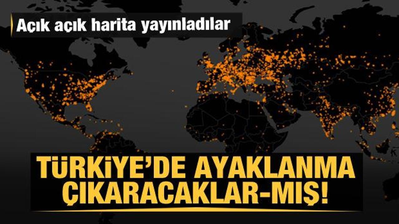 Dünyayı tedirgin eden harita! Türkiye'yi de hedef aldılar