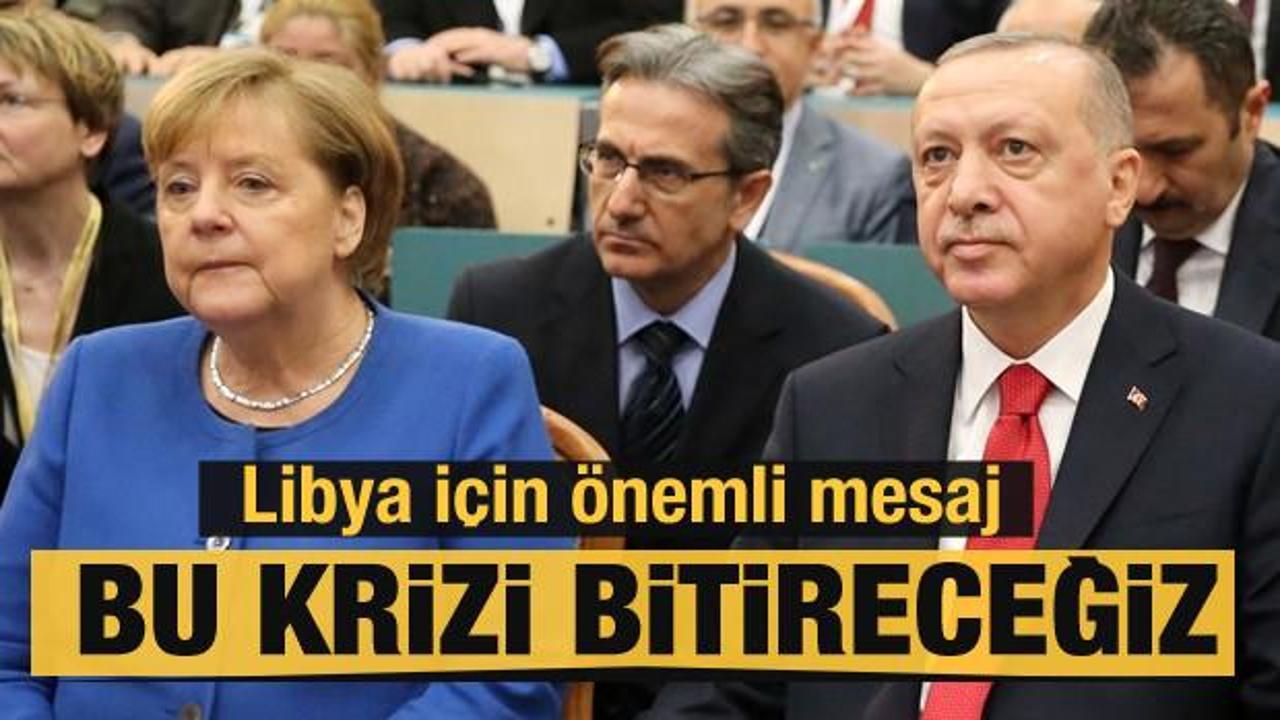 Erdoğan: Hedefimiz Libya krizini Almanya ile sonlandırmak