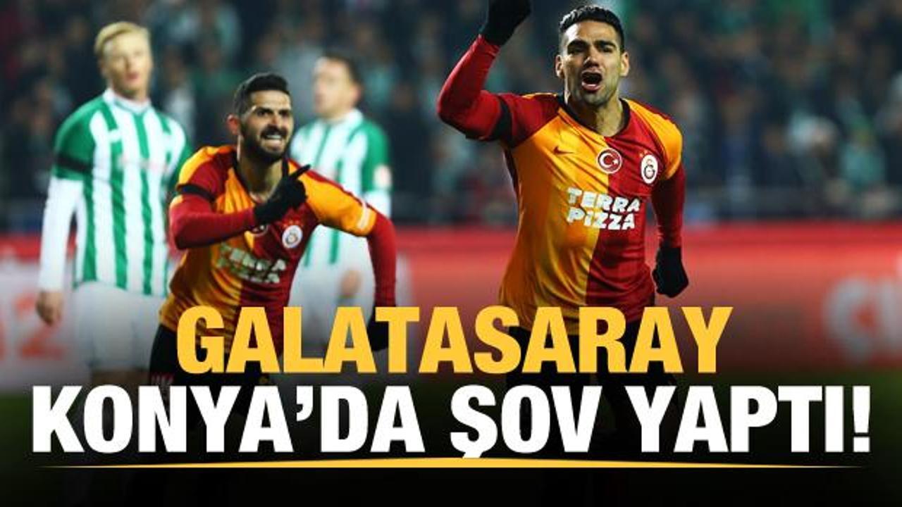 Galatasaray Konya'da şov yaptı!