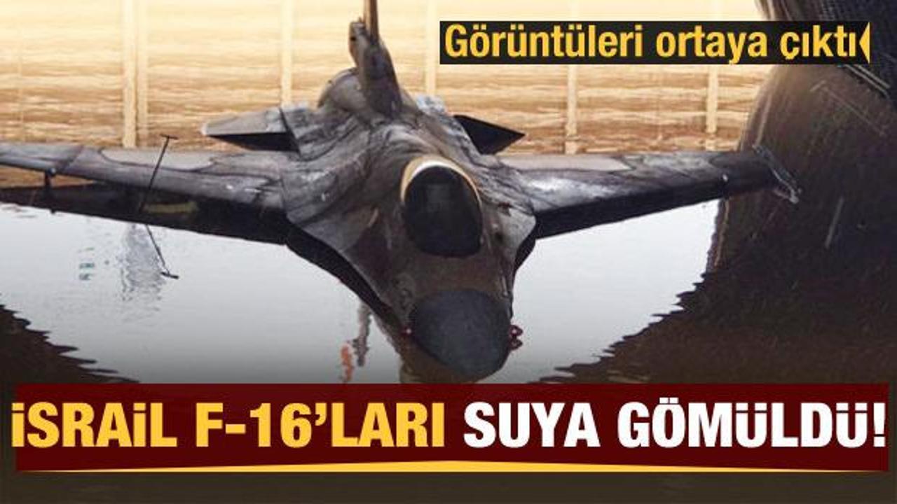 Görüntüler ortaya çıktı: İsrail F-16'ları suya gömüldü!