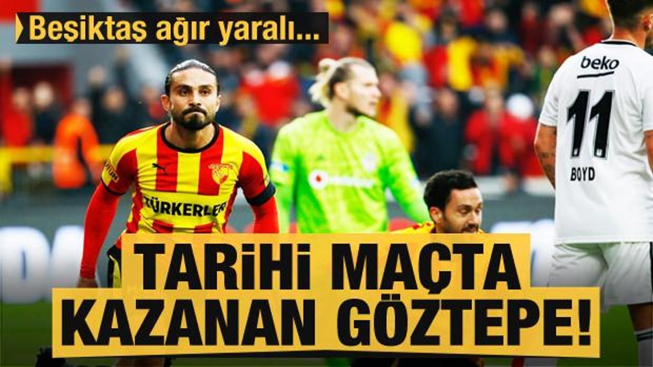 Tarihi maçta kazanan Göztepe! Beşiktaş ağır yaralı...