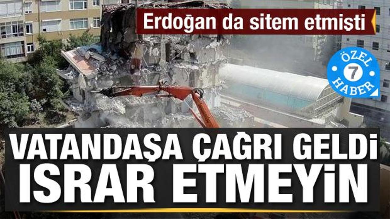 Erdoğan da sitem etmişti: Vatandaşa çağrı geldi, ısrar etmeyin