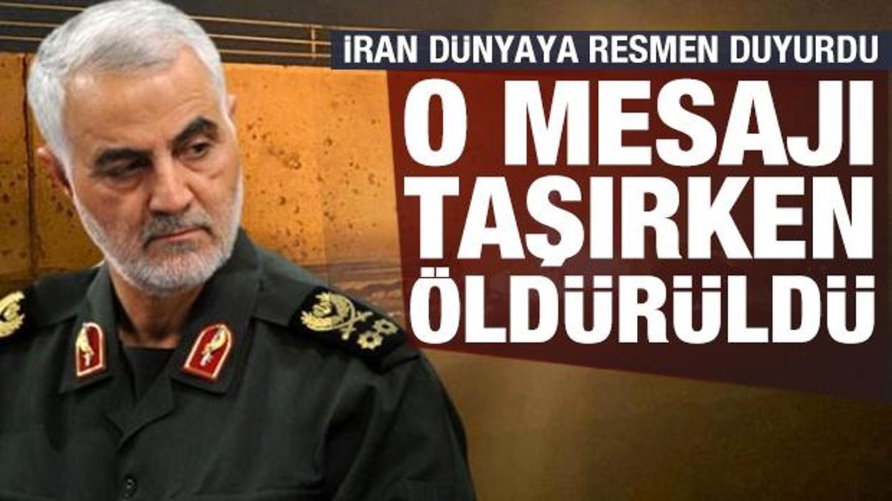 İran'dan son dakika bombası! Kasım S&uuml;leymani ger&ccedil;eğini d&uuml;nyaya ilan ettiler