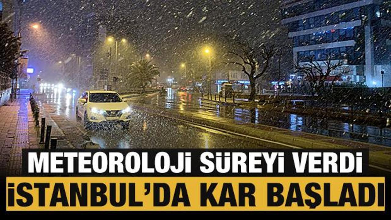 Meteoroloji'den son dakika açıklaması! İstanbul'da yoğun kar yağışı başladı