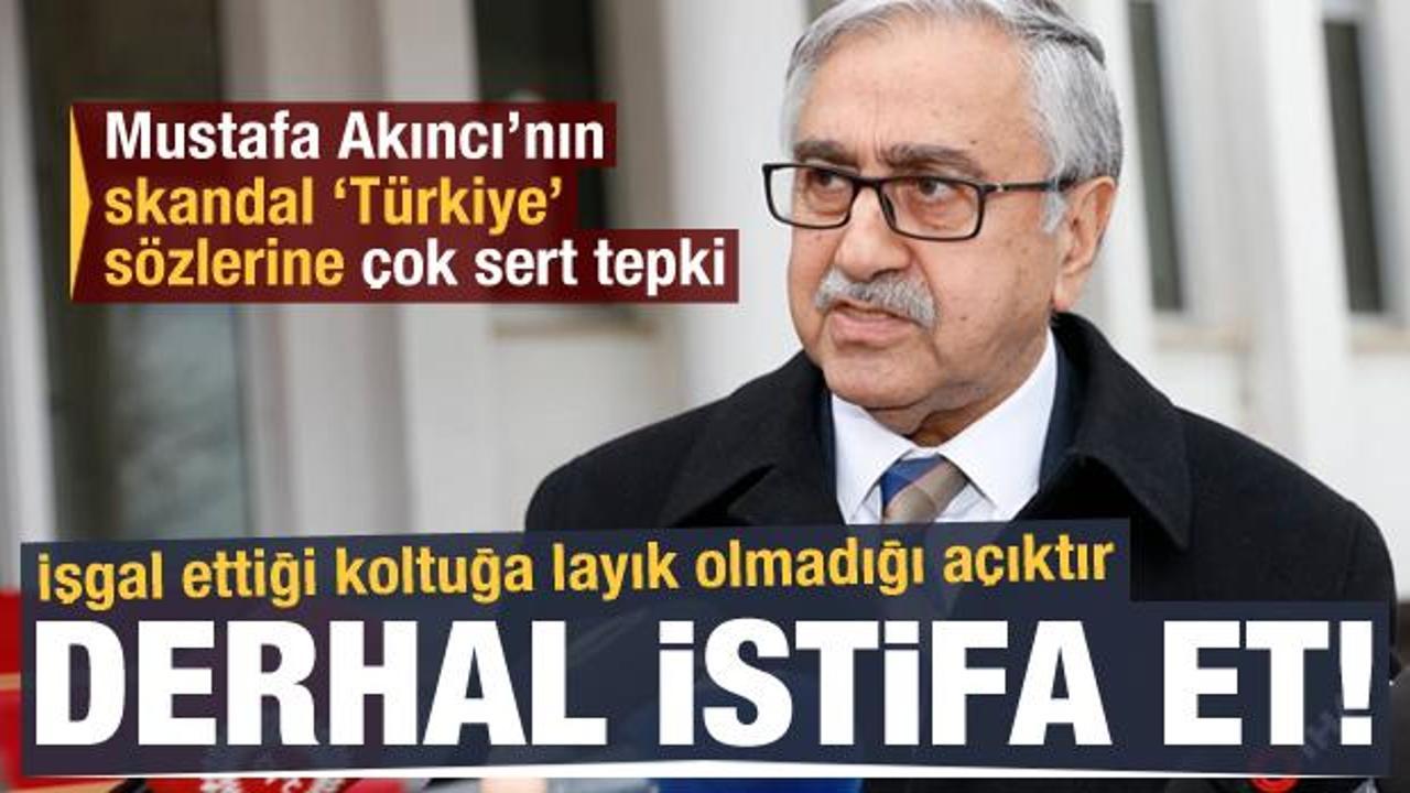 AK Parti ve Bahçeli'den Akıncı'nın skandal sözlerine sert tepki!