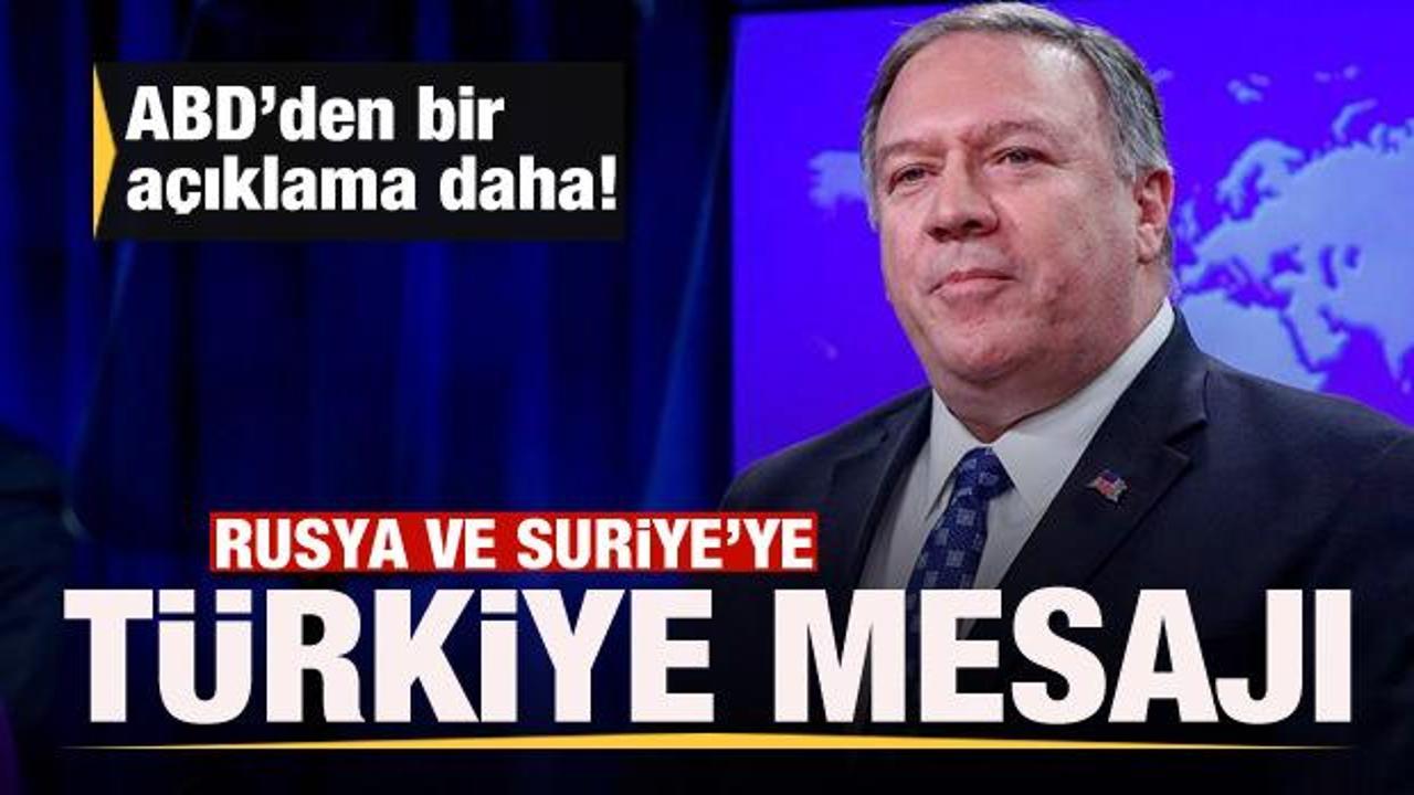 ABD'den son dakika İdlib-T&uuml;rkiye a&ccedil;ıklaması