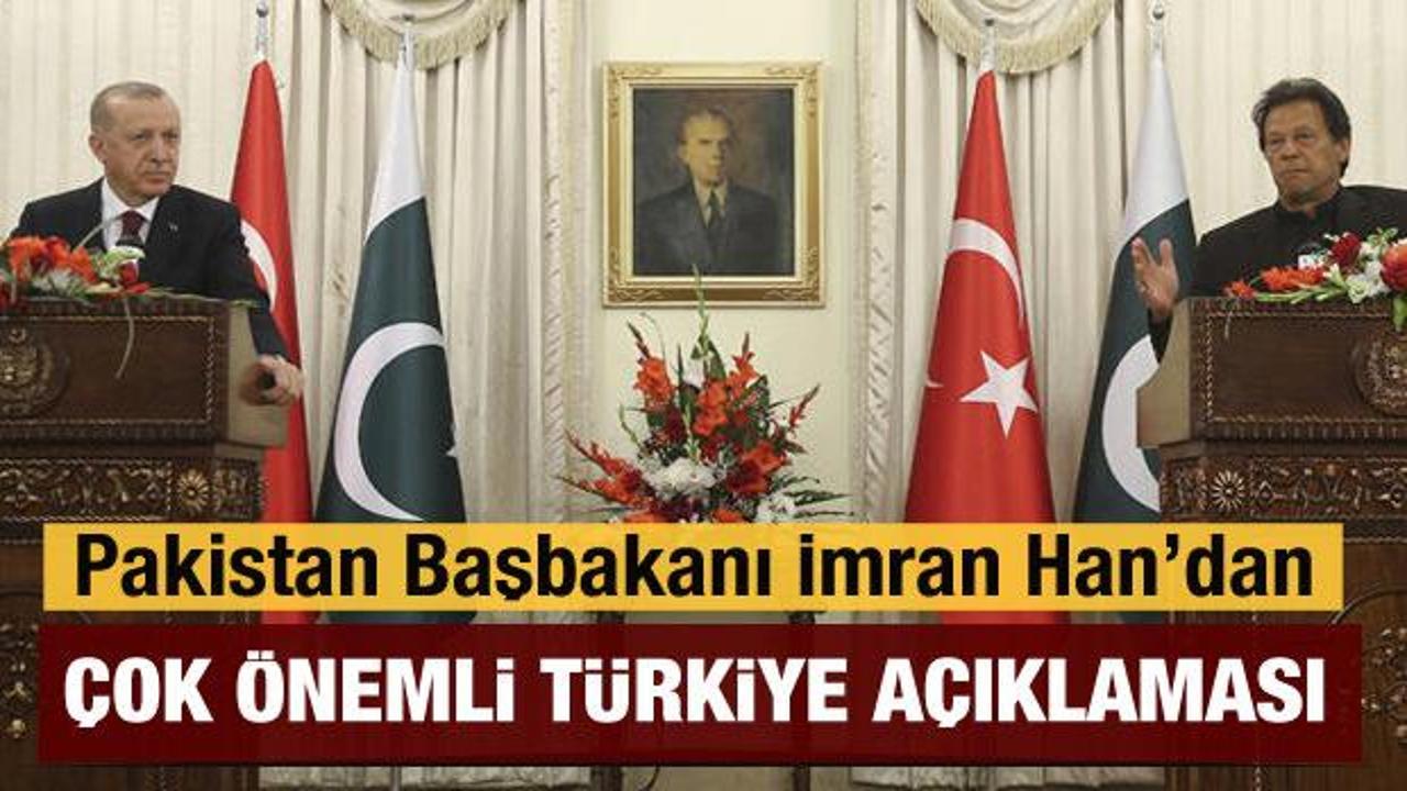 Pakistan Başbakanı İmran Han'dan çok önemli 'Türkiye' açıklaması