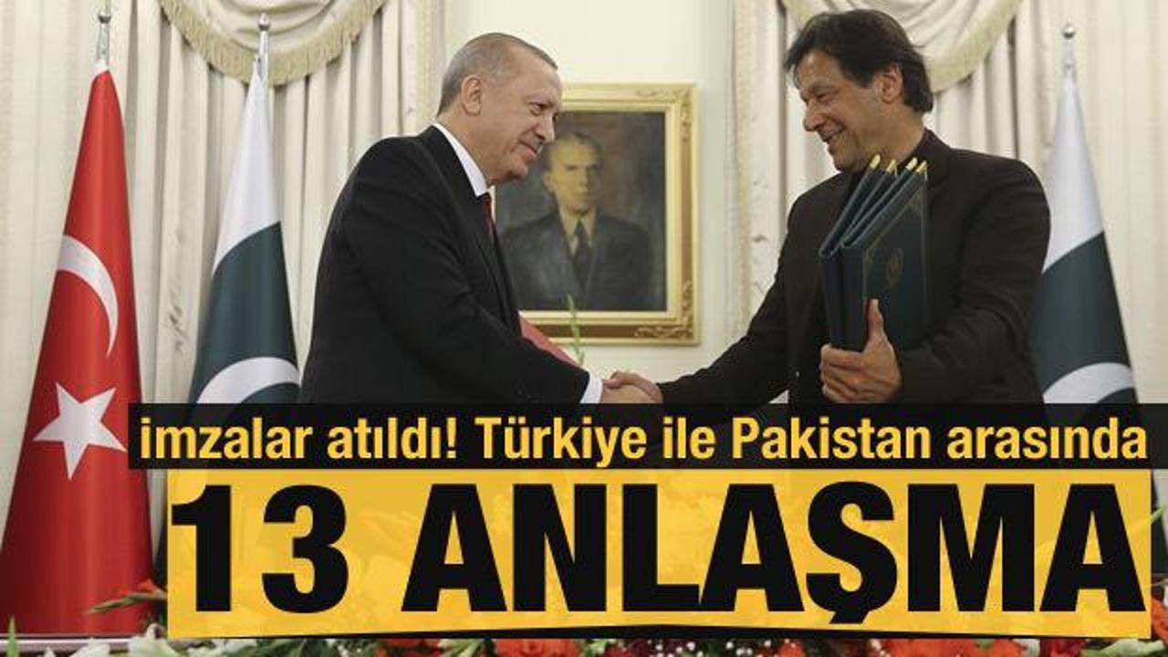 Türkiye ile Pakistan arasında 13 anlaşma: İmzalar atıldı