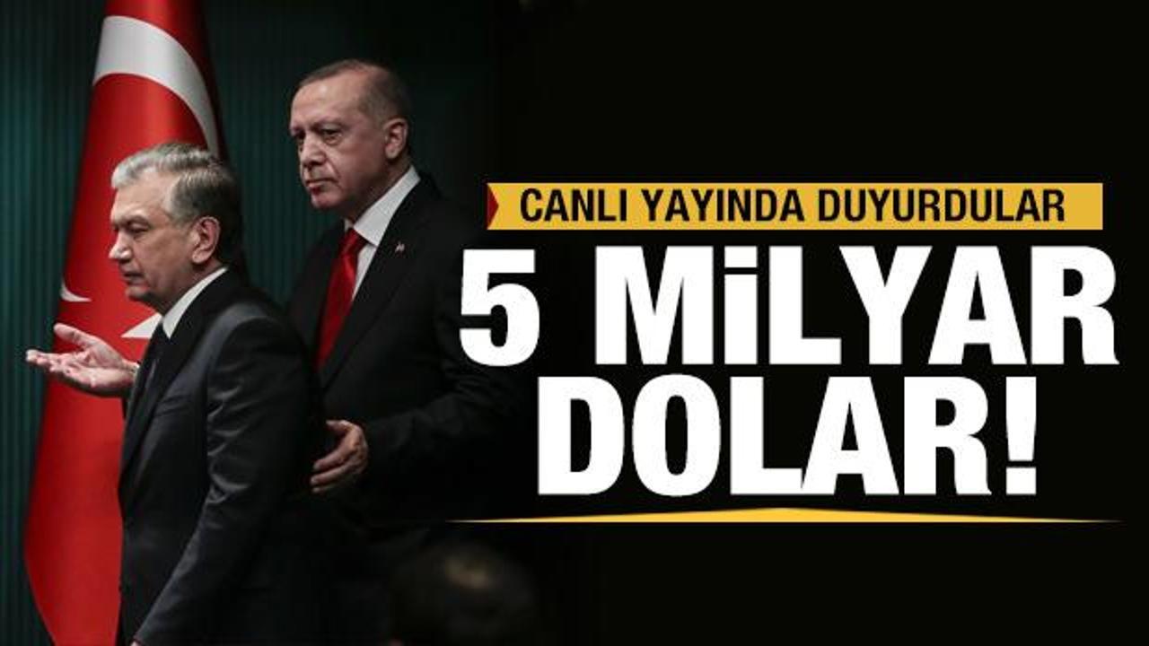 Erdoğan müjdeyi verdi: Hedef 5 milyar dolar!