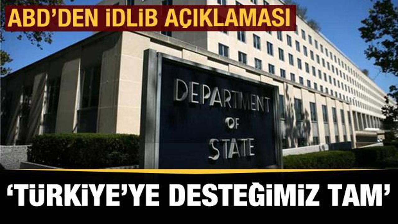 ABD'den 'Türkiye'ye destek' açıklaması