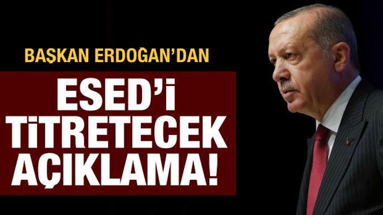 Başkan Erdoğan'dan Esed'i titretecek açıklama! 