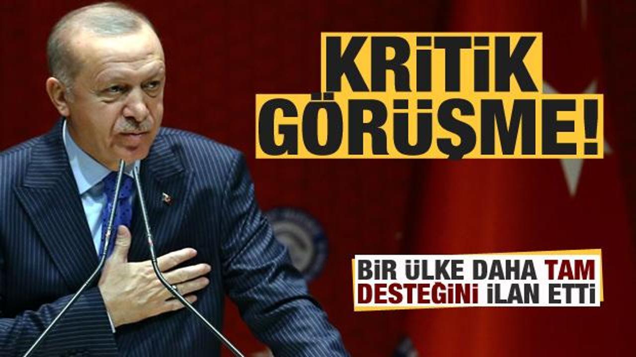 Erdoğan'dan kritik görüşme! Türkiye'ye bir destek daha!