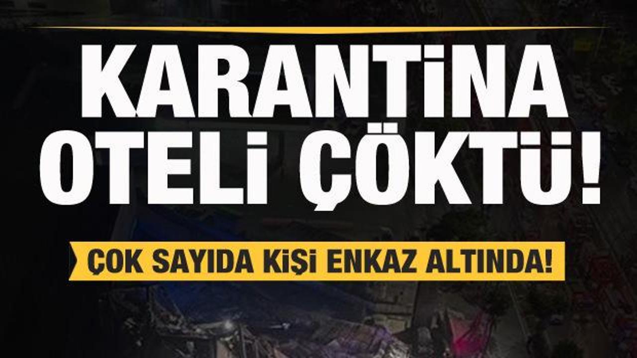 Koronavir&uuml;s hastalarının kaldığı otel &ccedil;&ouml;kt&uuml;! 43 kişi kurtarıldı! 