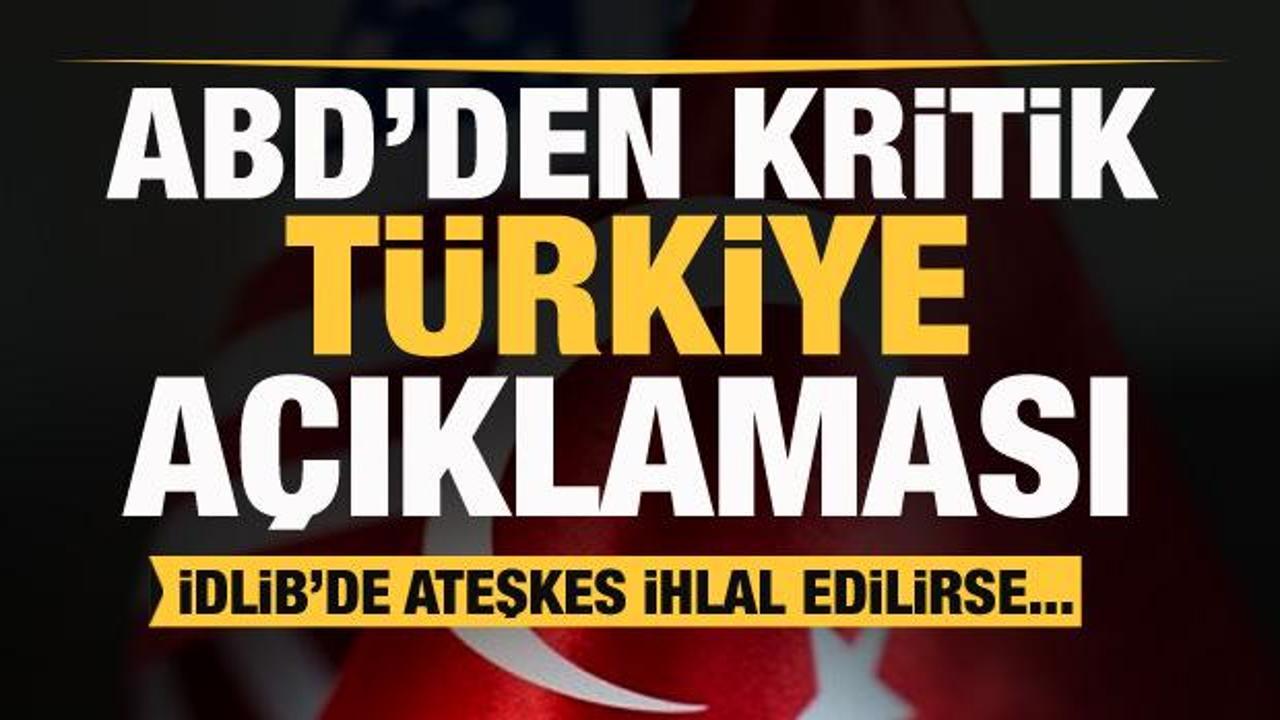 ABD’den son dakika Türkiye açıklaması: Tüm seçenekler masada