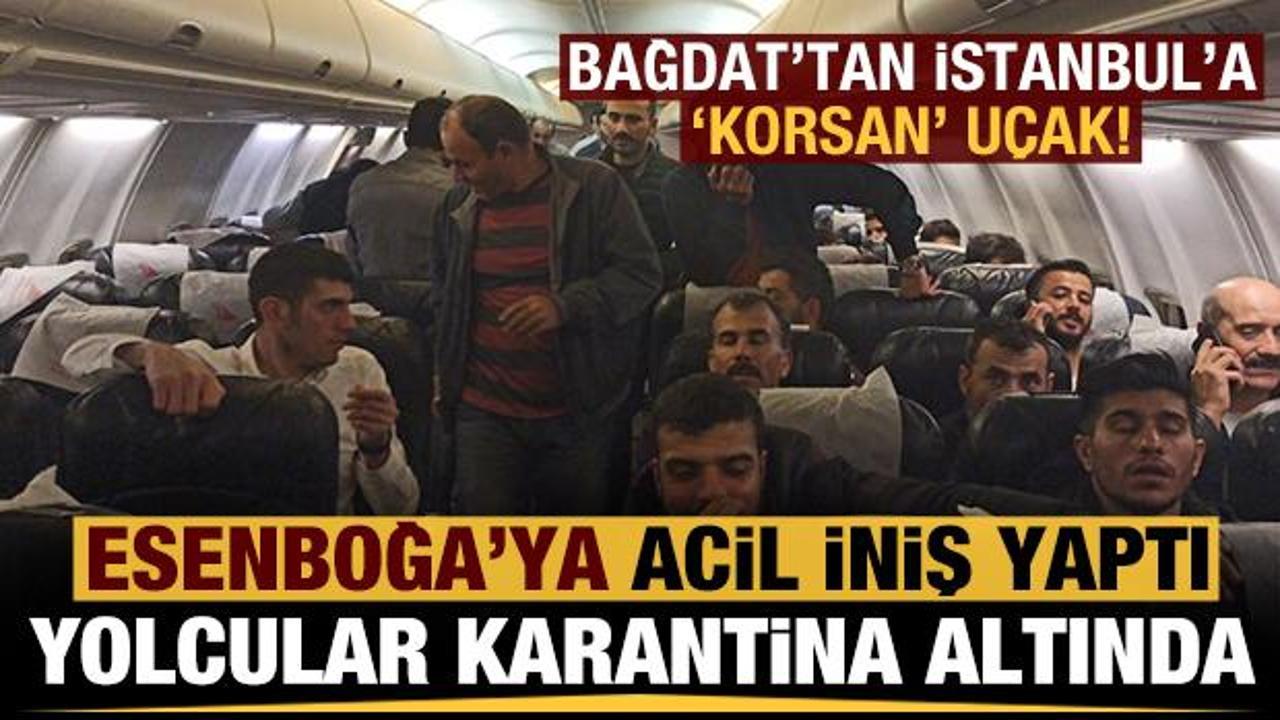 Bağdat'tan İstanbul'a havalanan yolcu uçağı zorunlu iniş yaptı