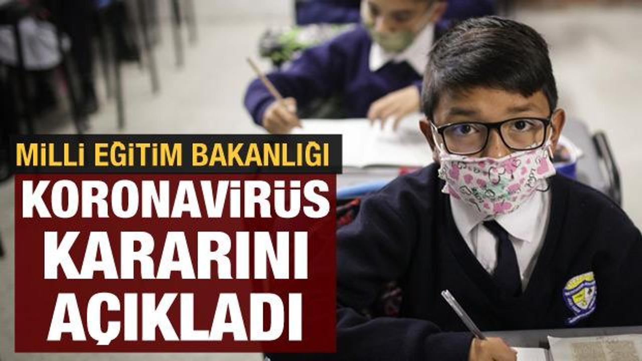 Milli Eğitim Bakanlığı'ndan son dakika koronavirüs kararı!