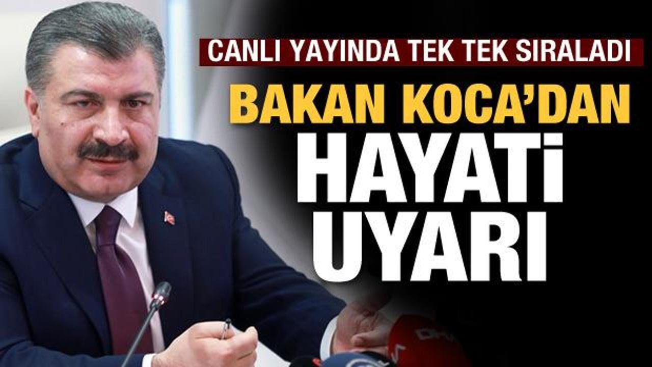 Son dakika: Bakan Koca'dan 'Koronavir&uuml;s' a&ccedil;ıklaması